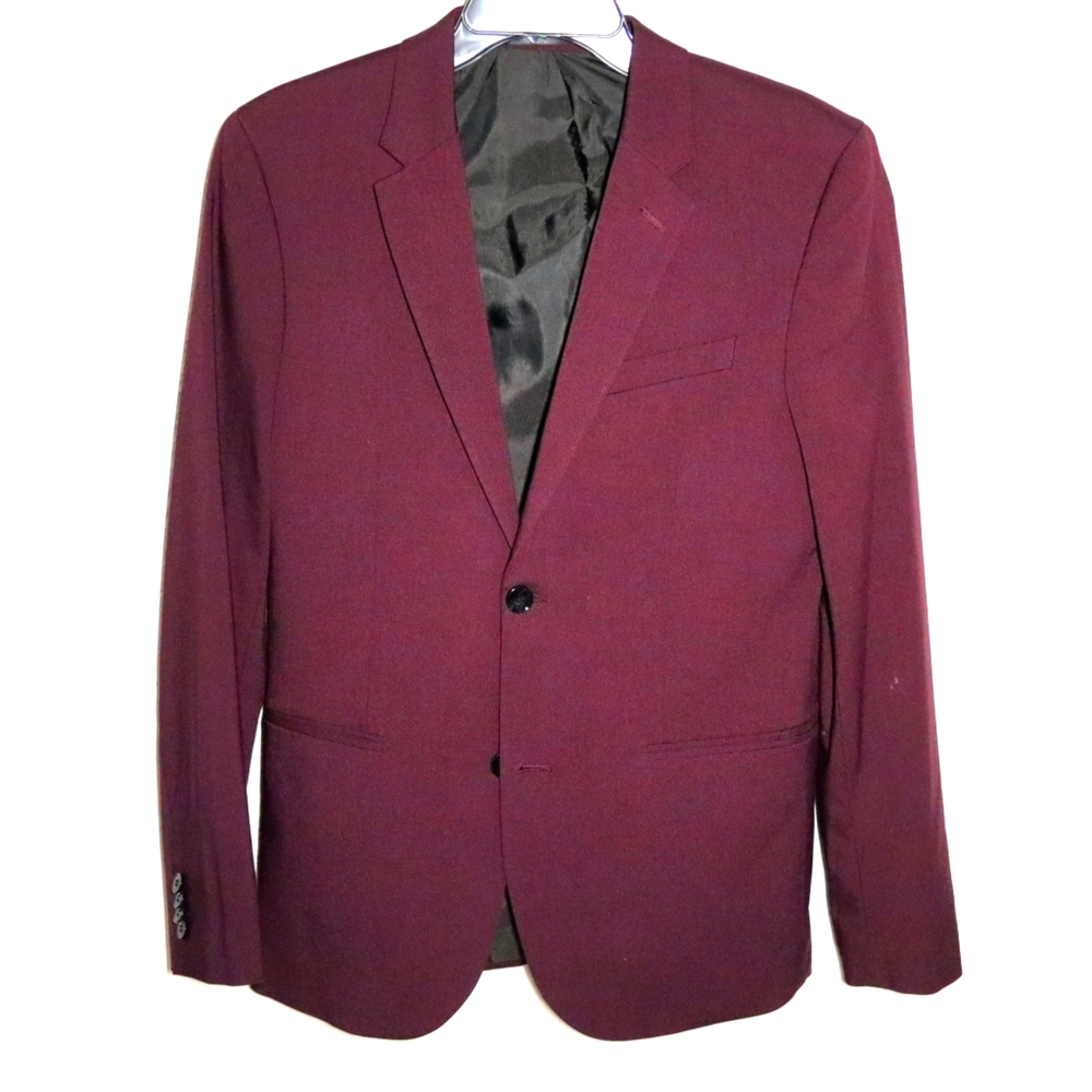 New Burgundy Blazer// Suit jacket